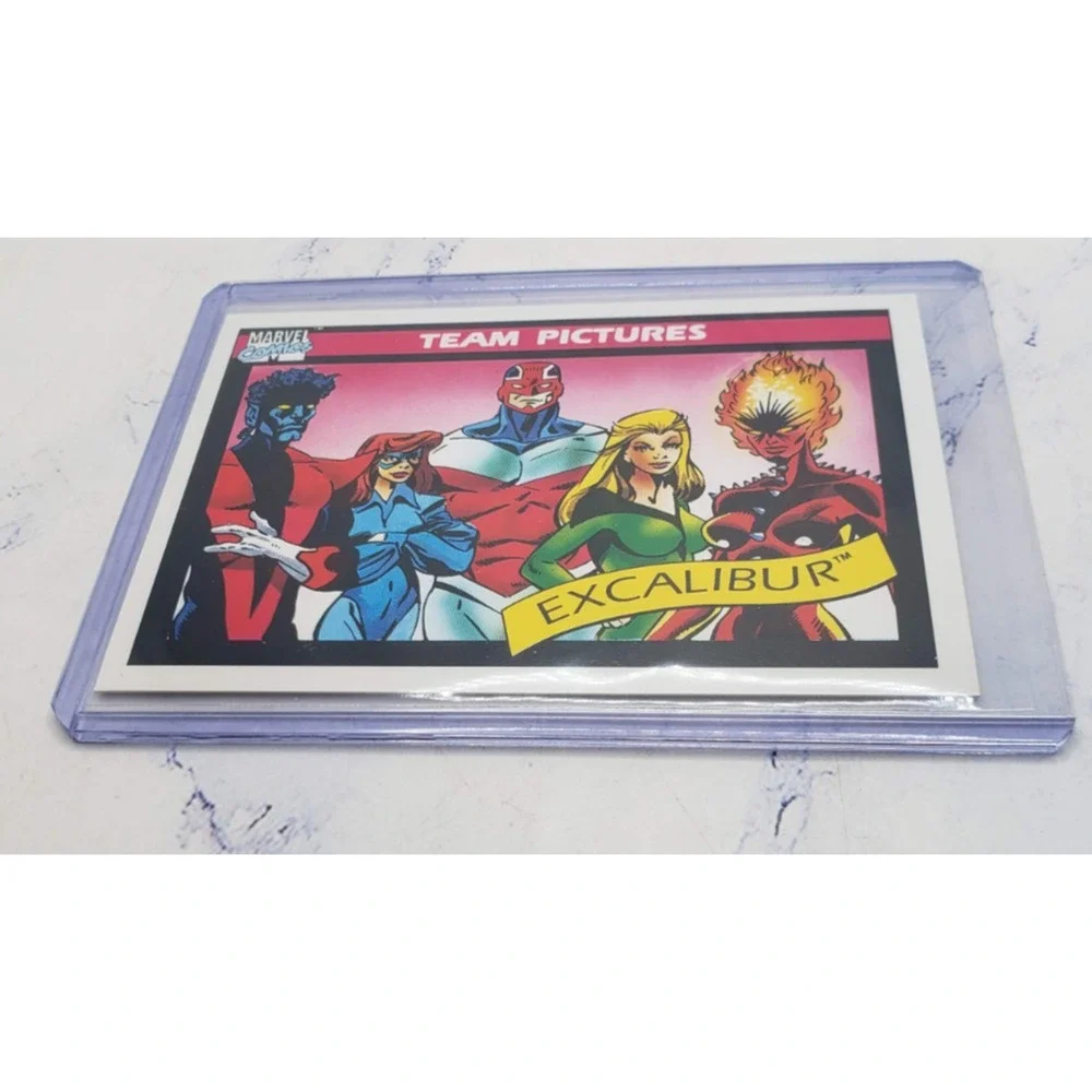 1990 Impel Marvel Universe Series 1 Excalibur #144 Team Pictures